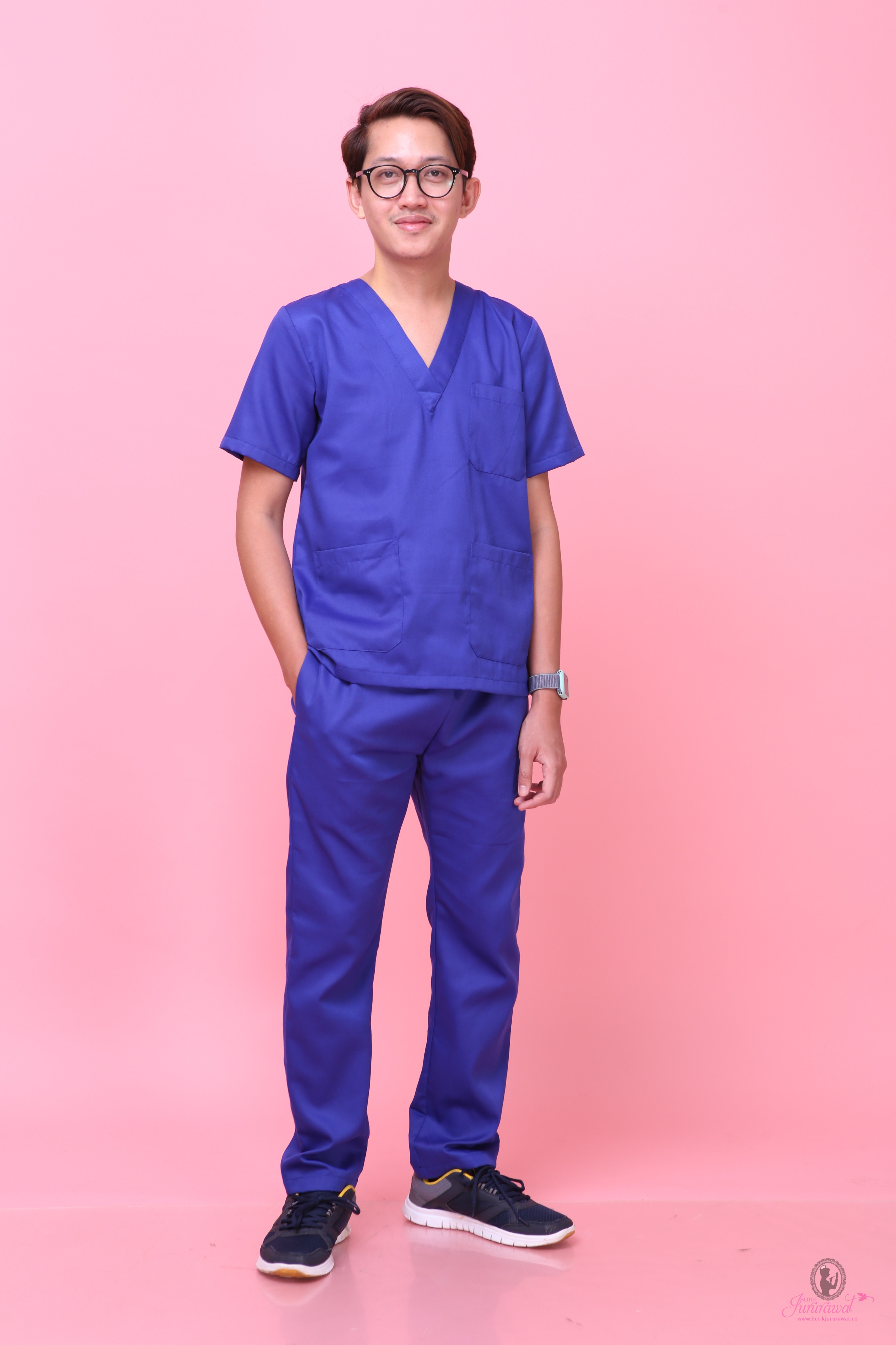 Scrub Suit Unisex Blue 4078