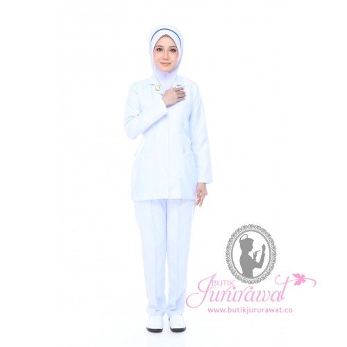 NURSE LONG SLEEVE UNIFORM (ONE SET TOP & PANT)