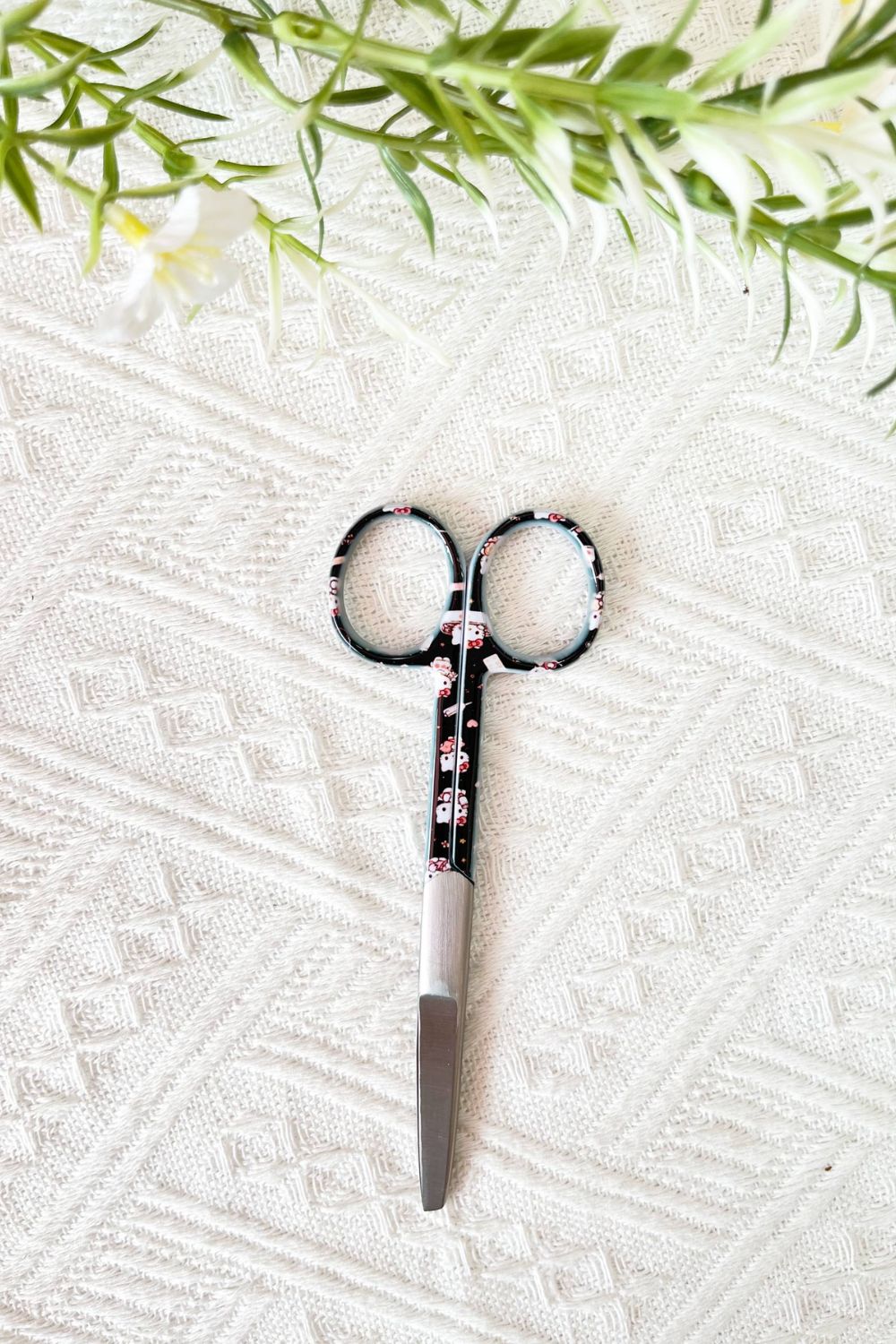 Dressing Scissor Blunt/Sharp Black Hello Kitty