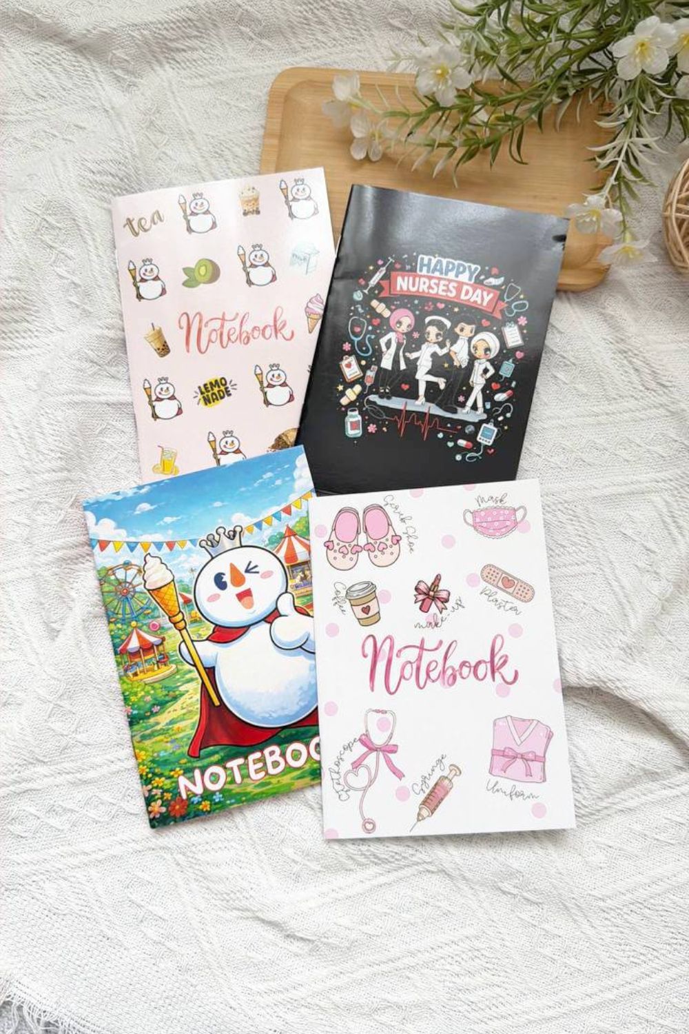 Mini Notebook Happy Nurses Day Mixue Cute