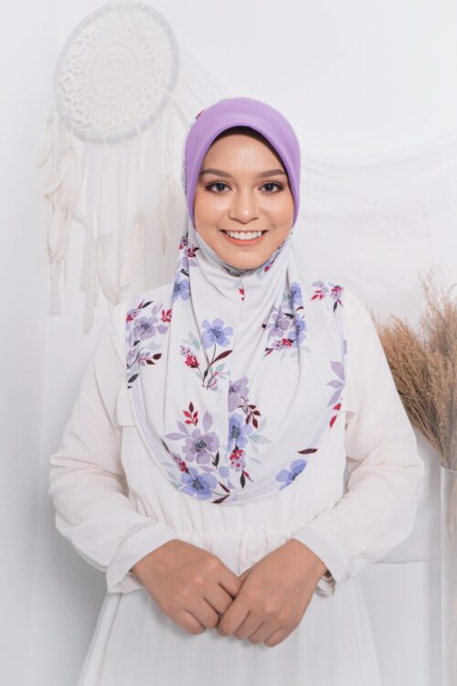 Tudung Sarung Mia Lilac Aubrieta