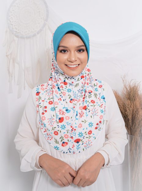 Tudung Sarung Mia Turquoise Petunia 