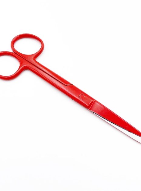 Dressing Scissor Blunt/Sharp Red