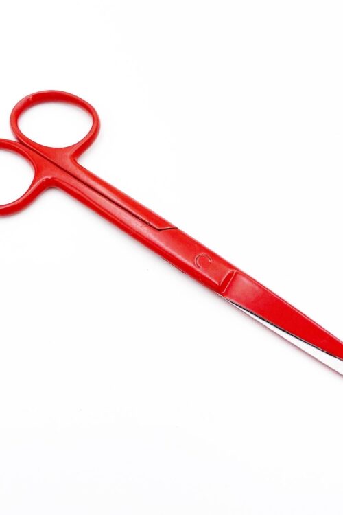 Dressing Scissor Blunt/Sharp Red