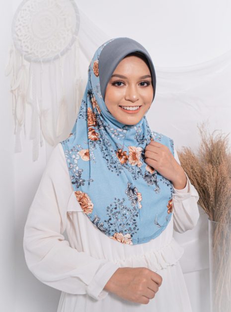 Tudung Sarung Mia Grey Rossy