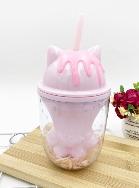 CAT WATER BOTTLE - PINK