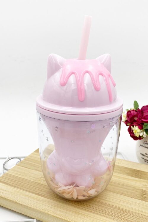 CAT WATER BOTTLE - PINK