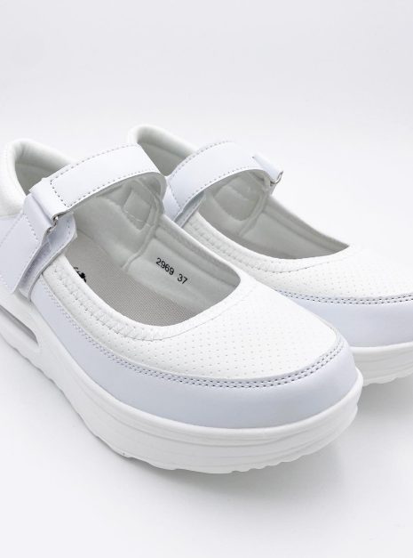 Nurse Shoes Comfy Mary Jane White - 2969