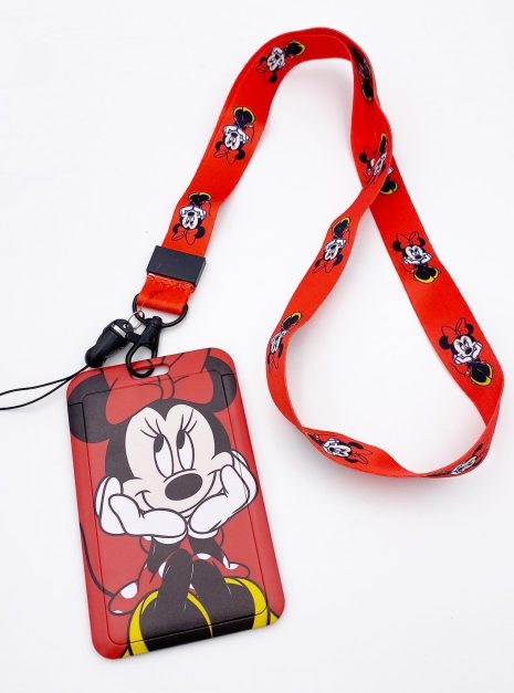 CARD HOLDER & LANYARD SET MINNIE MOUSE
