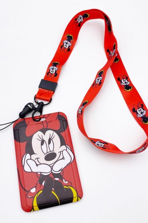 CARD HOLDER & LANYARD SET MINNIE MOUSE