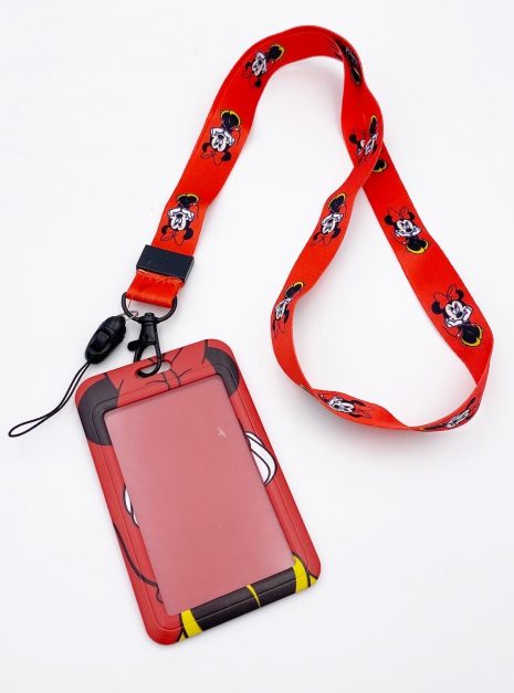 CARD HOLDER & LANYARD SET MINNIE MOUSE