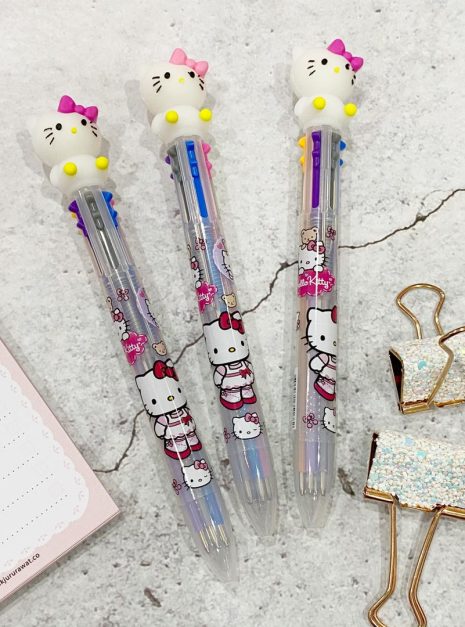 PEN 6 COLOURS - HELLO KITTY