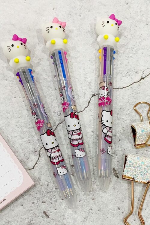 PEN 6 COLOURS - HELLO KITTY