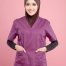 Tudung Soft Awning Half Scuba Plain - Dark Brown
