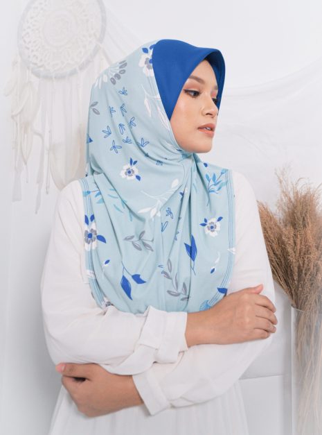 Tudung Sarung Mia Blue Bell