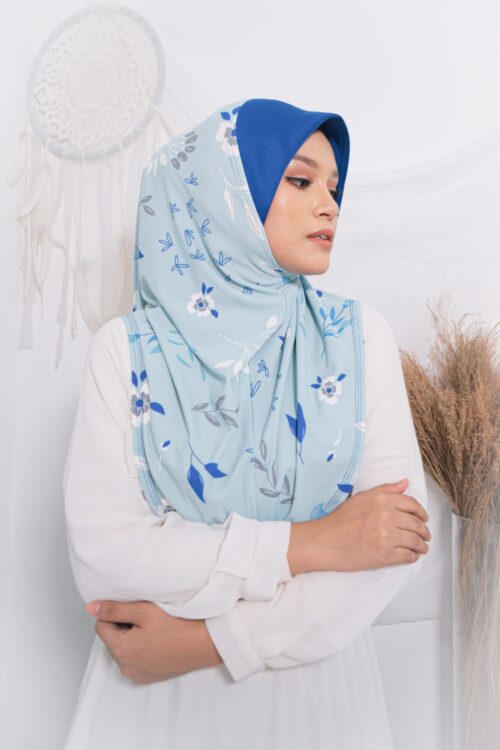 Tudung Sarung Mia Blue Bell