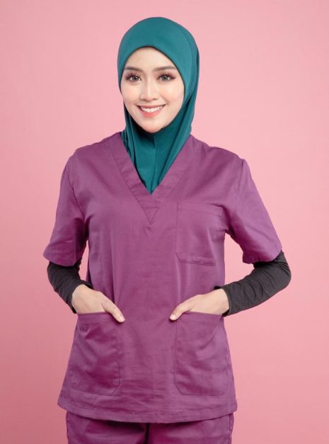 Tudung Soft Awning Half Scuba Plain - Dark Green