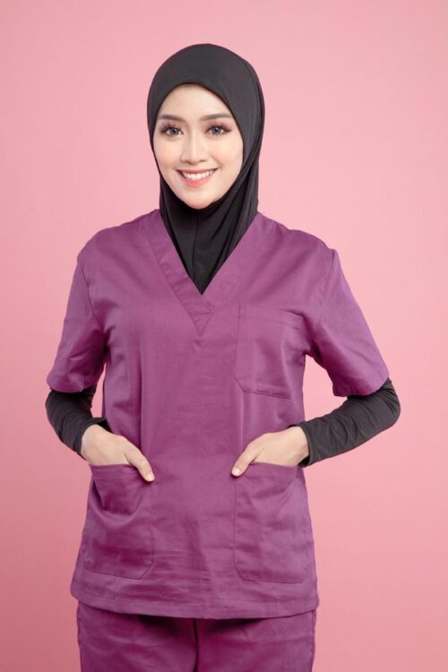Tudung Soft Awning Half Scuba Plain - Black