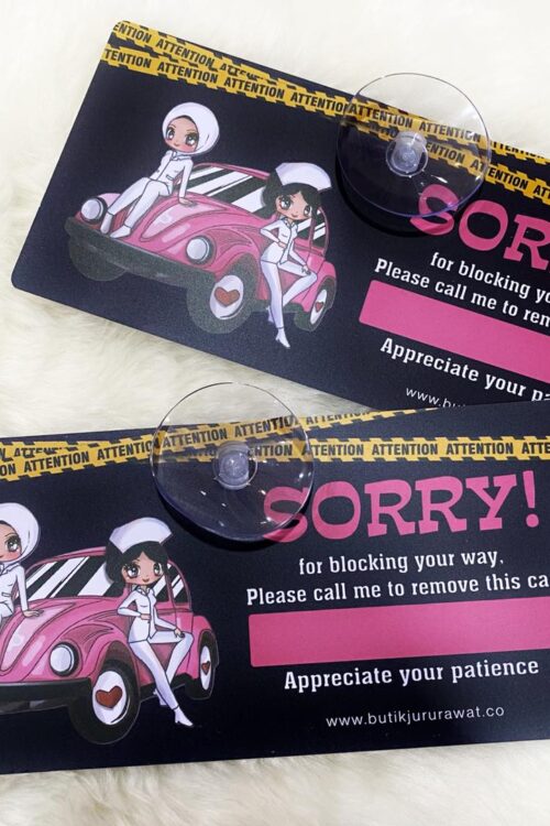 Blocking Car Signage Black