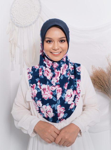 Tudung Sarung Mia Midnight Peony