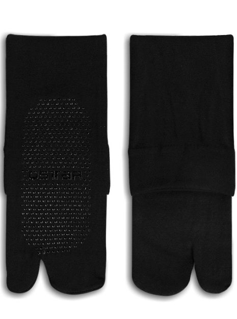 PREMIUM Comfort  Nylon Anti Slip Split Toe Socks - Black