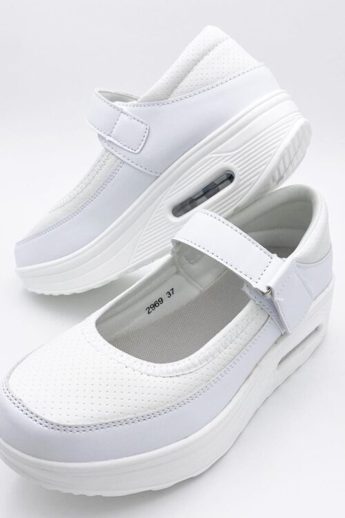 Nurse Shoes Comfy Mary Jane White - 2969