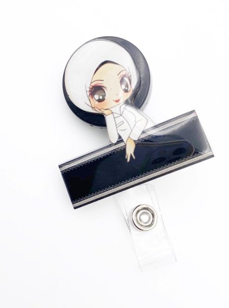 PLAIN YO-YO Hijab nurse BLACK