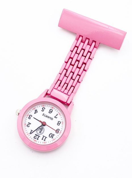 Pin Watch Elegant Full Colour Pink
