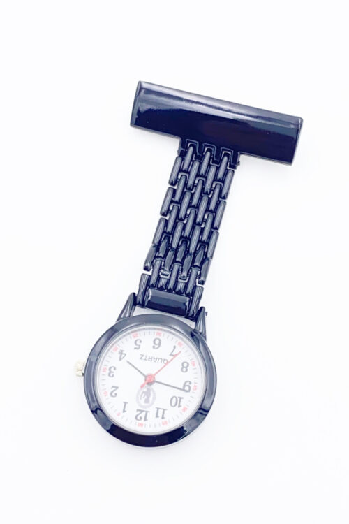 Pin Watch Elegant Full Colour Black