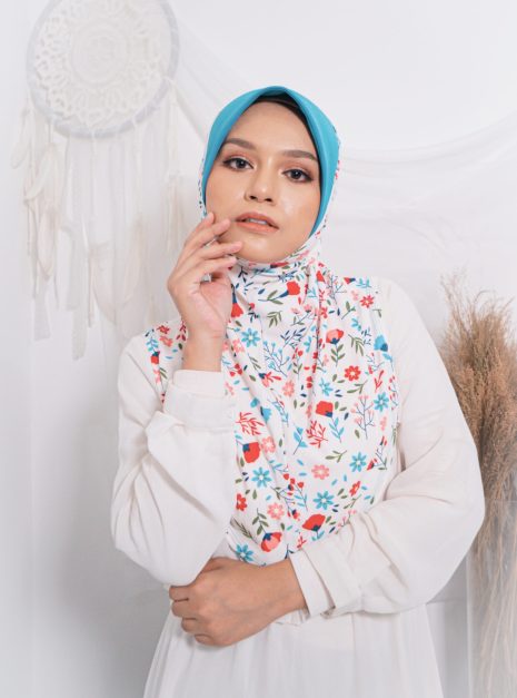 Tudung Sarung Mia Turquoise Petunia 