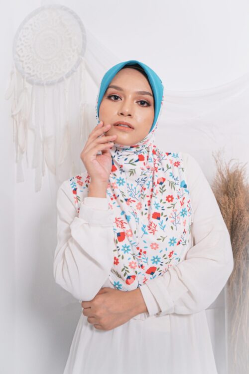 Tudung Sarung Mia Turquoise Petunia 