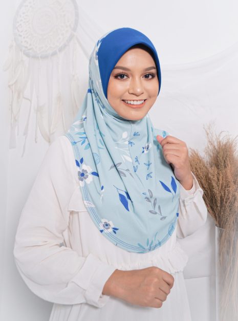 Tudung Sarung Mia Blue Bell