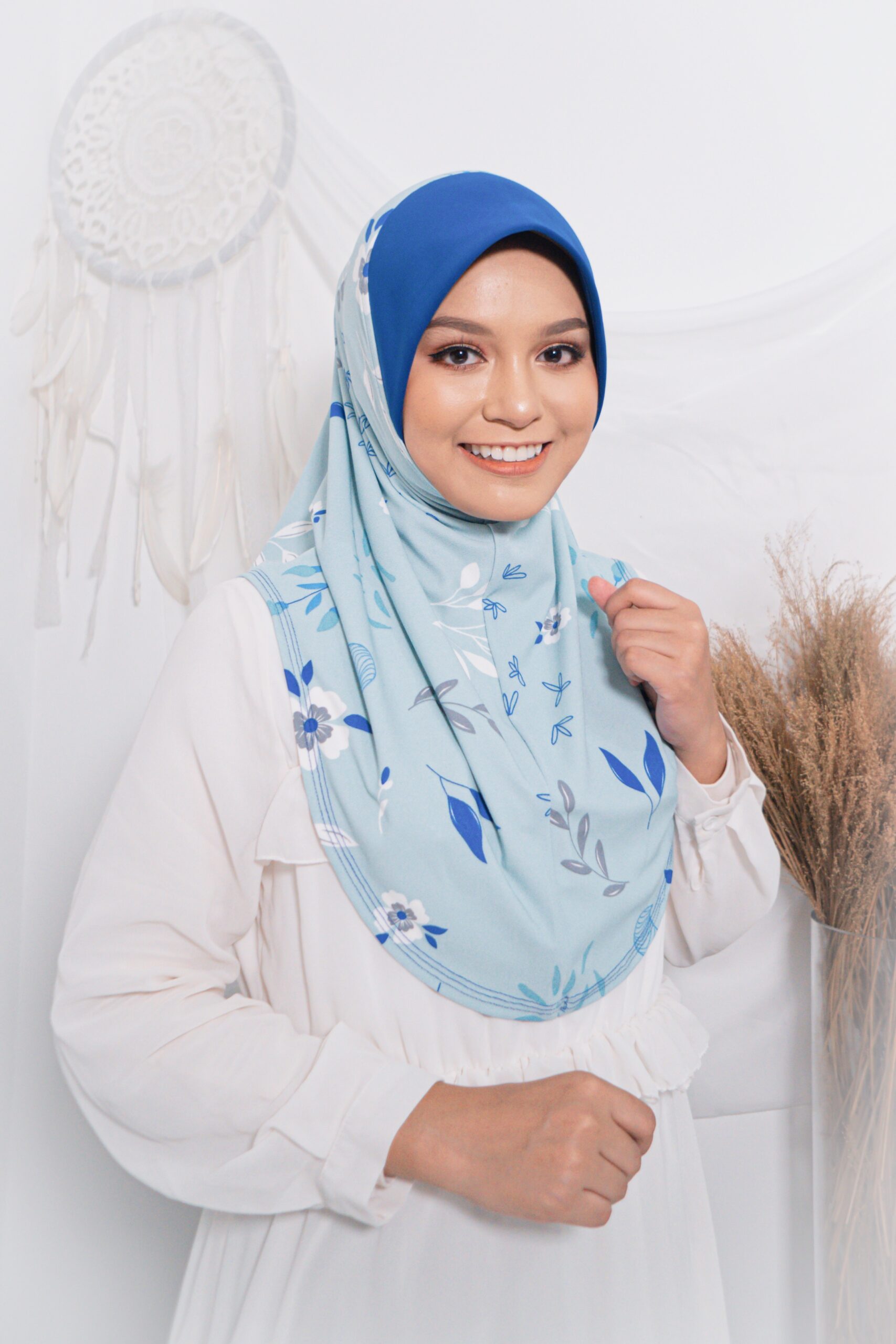 Tudung Sarung Mia Blue Bell