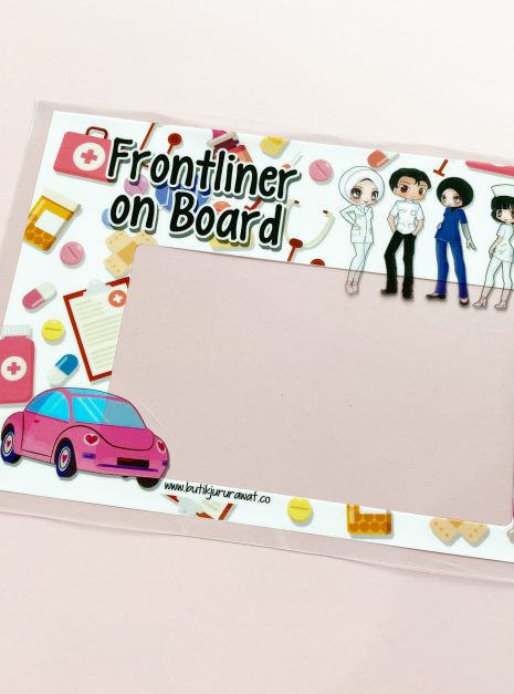 Roadtax Car Sticker - Frontliner On Board White