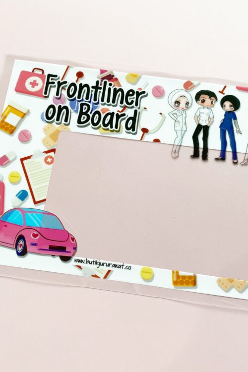 Roadtax Car Sticker - Frontliner On Board White