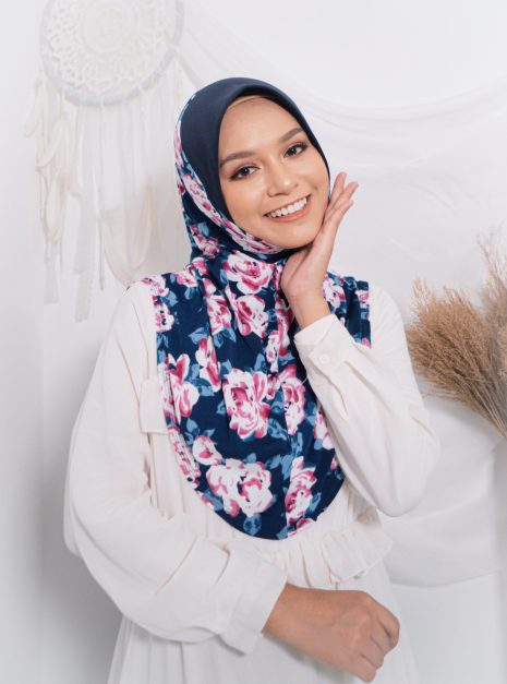 Tudung Sarung Mia Midnight Peony