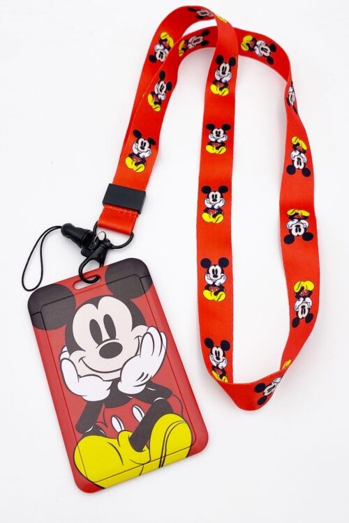 CARD HOLDER & LANYARD SET MICKEY MOUSE
