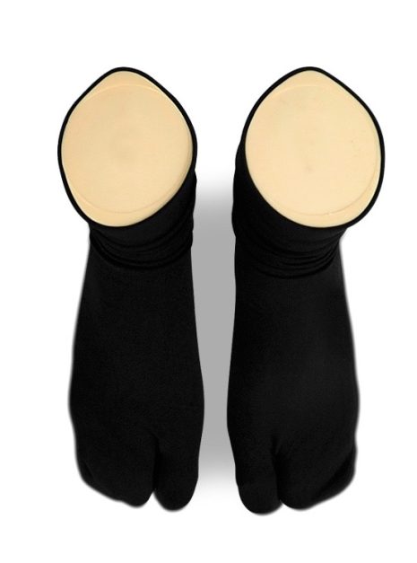 PREMIUM Comfort  Nylon Anti Slip Split Toe Socks - Black