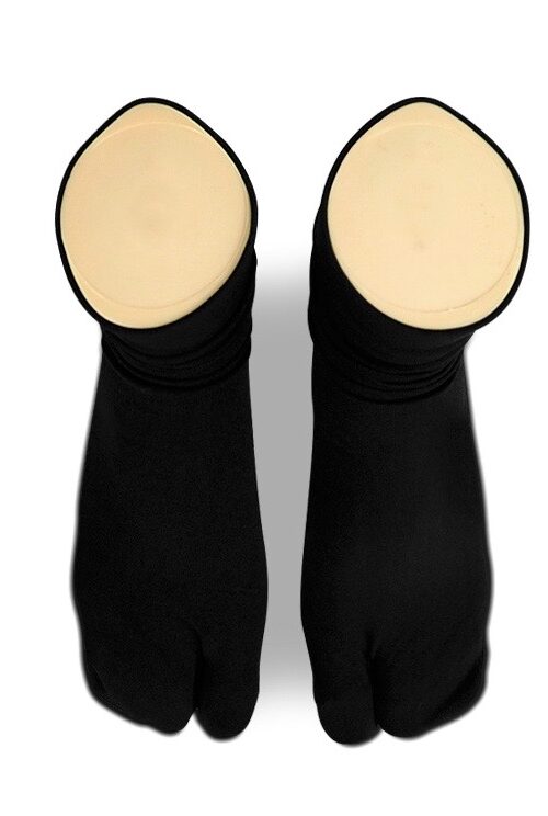 PREMIUM Comfort  Nylon Anti Slip Split Toe Socks - Black