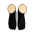 PREMIUM Comfort  Nylon Anti Slip Split Toe Socks - Black