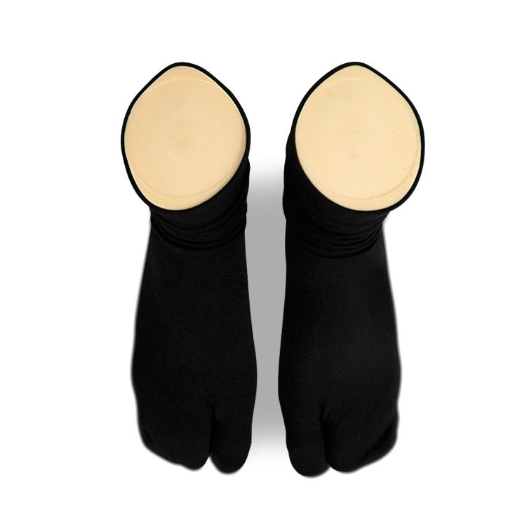 PREMIUM Comfort  Nylon Anti Slip Split Toe Socks - Black