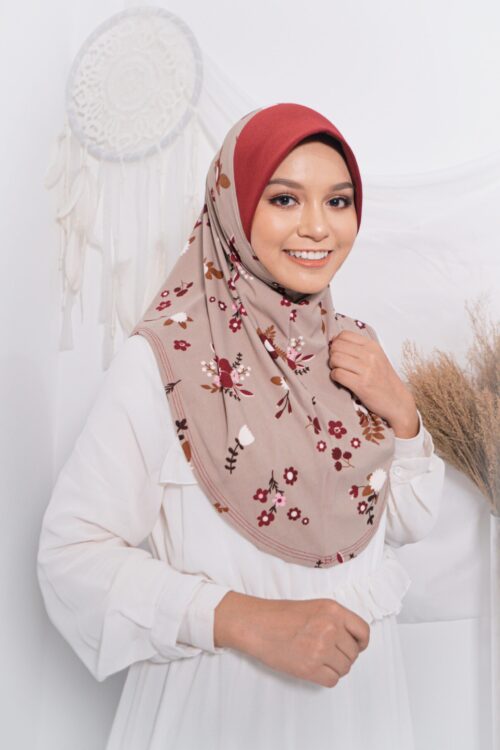 Tudung Sarung Mia Maroon Daffodi