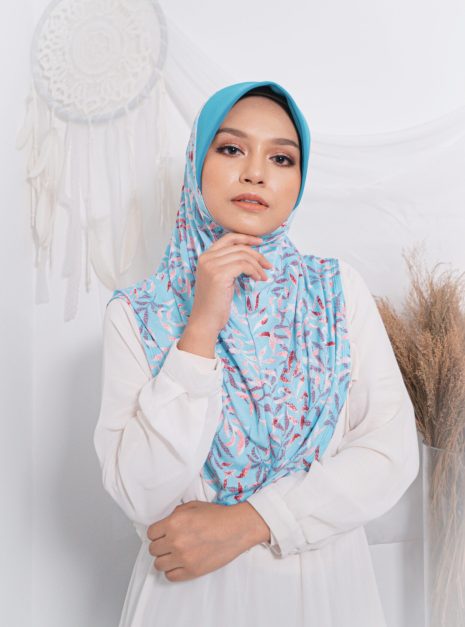 Tudung Sarung Mia Turquoise Pinky Pakis