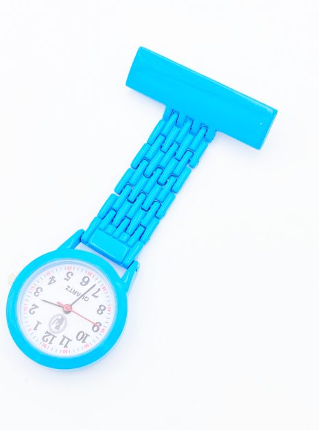 Pin Watch Elegant Full Colour Light Blue