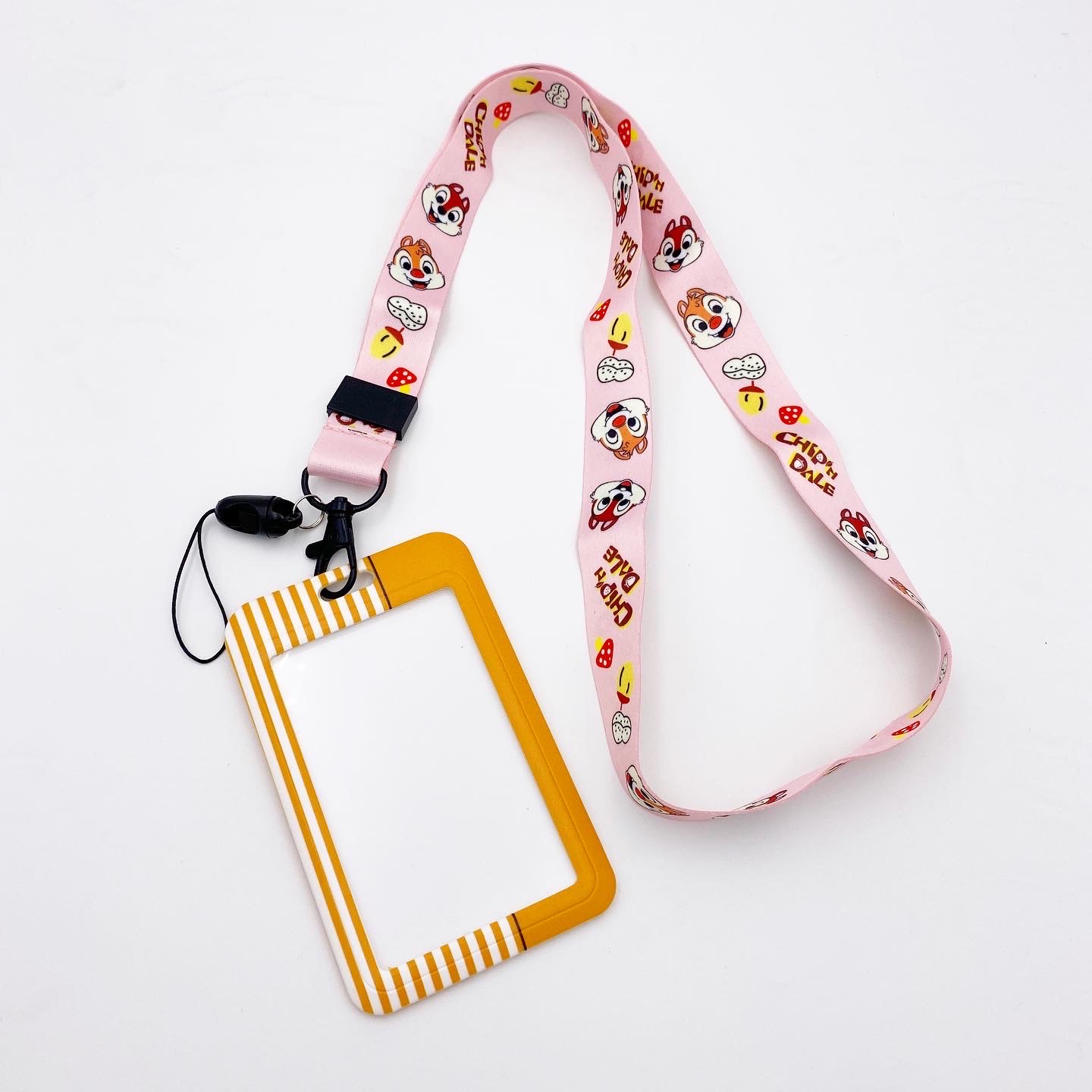 CARD HOLDER & LANYARD SET CHIP'N DALE ORANGE