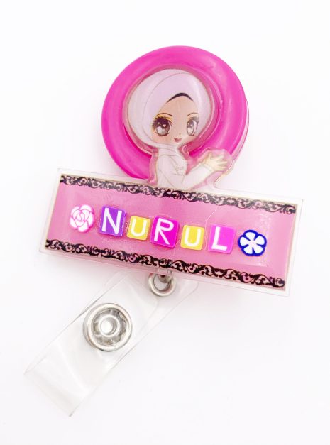 Personalized Text -YO-YO Hijab nurse PINK