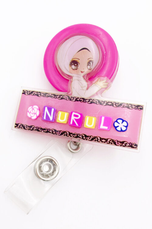 Personalized Text -YO-YO Hijab nurse PINK
