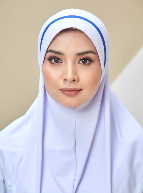 Tudung Soft Awning Half Scuba Jururawat (M) - CLEARANCE