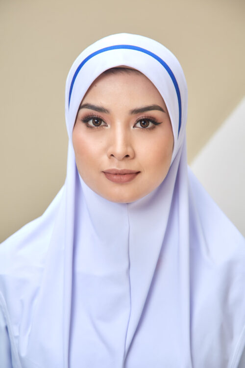 Tudung Soft Awning Half Scuba Jururawat (M) - CLEARANCE