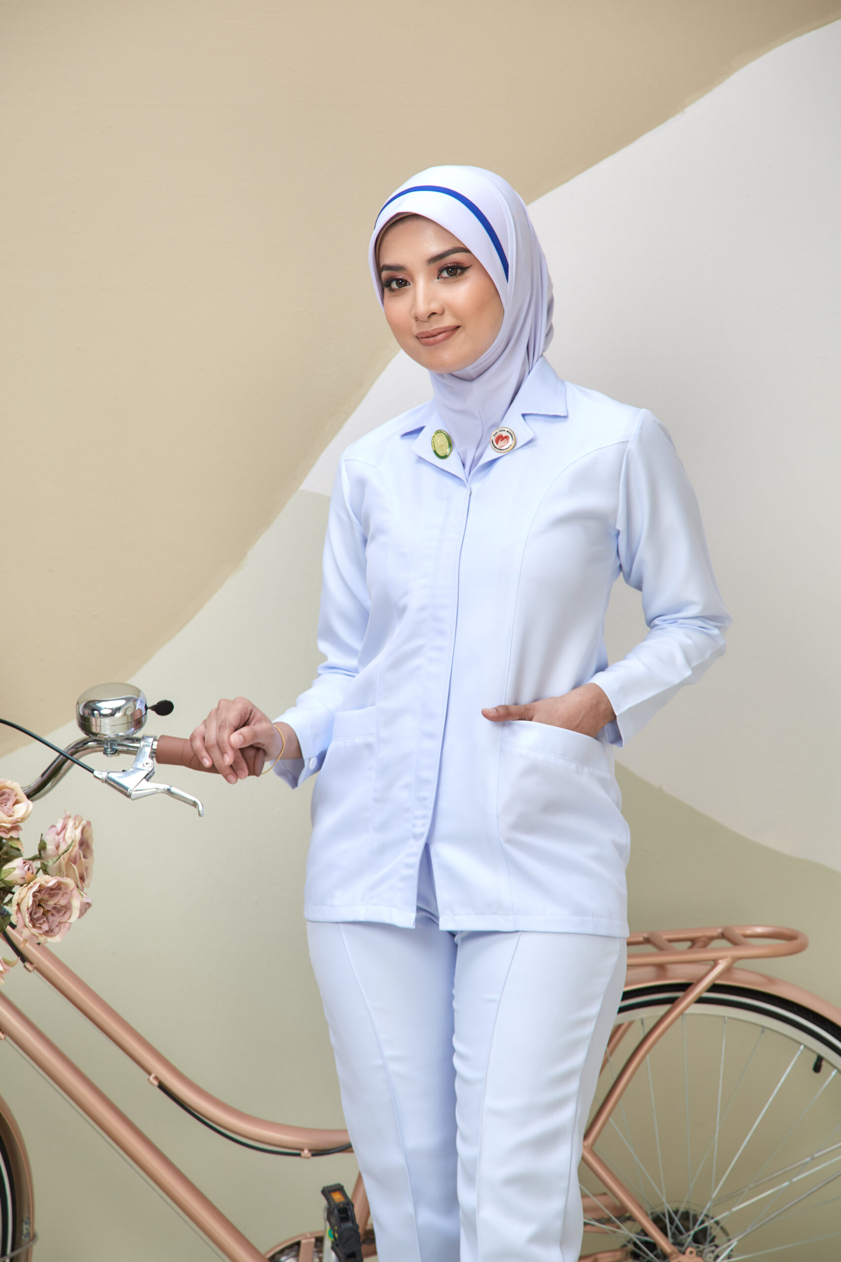 LONG SLEEVE NURSE TOP (BAJU SAHAJA) - CLEARANCE